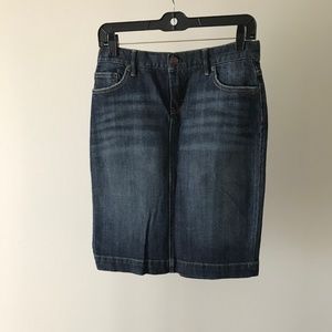 J.Crew jean skirt